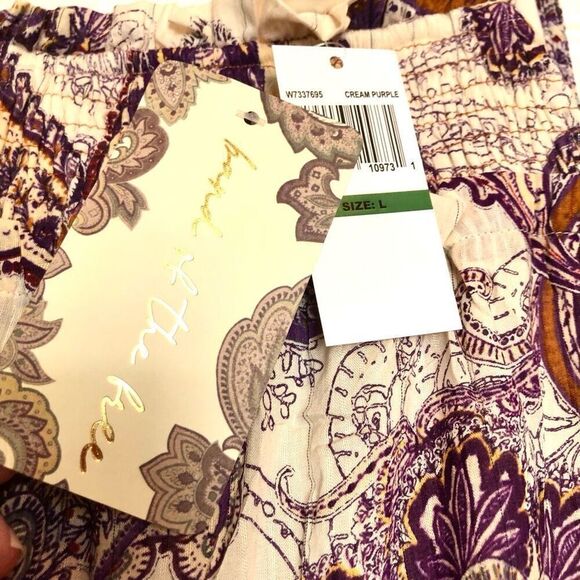 Band of Gypsies Purple Paisley Maxi Dress - Picture 5 of 16